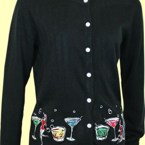 Lucky Thirteen Happy Hour Cardigan  NWT Rockabilly - Picture 2 of 8